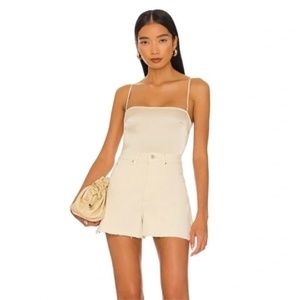 NWT WeWoreWhat Cream Denim Boyfriend Shorts